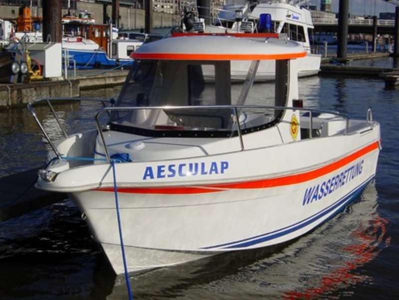 "Boot Aesculap der Wasserrettung des ASB Ortsverband Hamburg-Nordost e.V." 