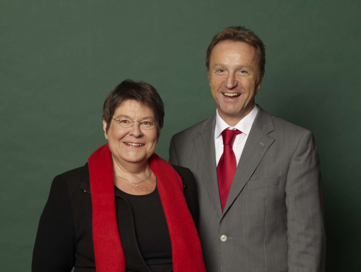 Angelika Mertens (Landesvorsitzende), Michael Sander (Landesgeschäftsführer)